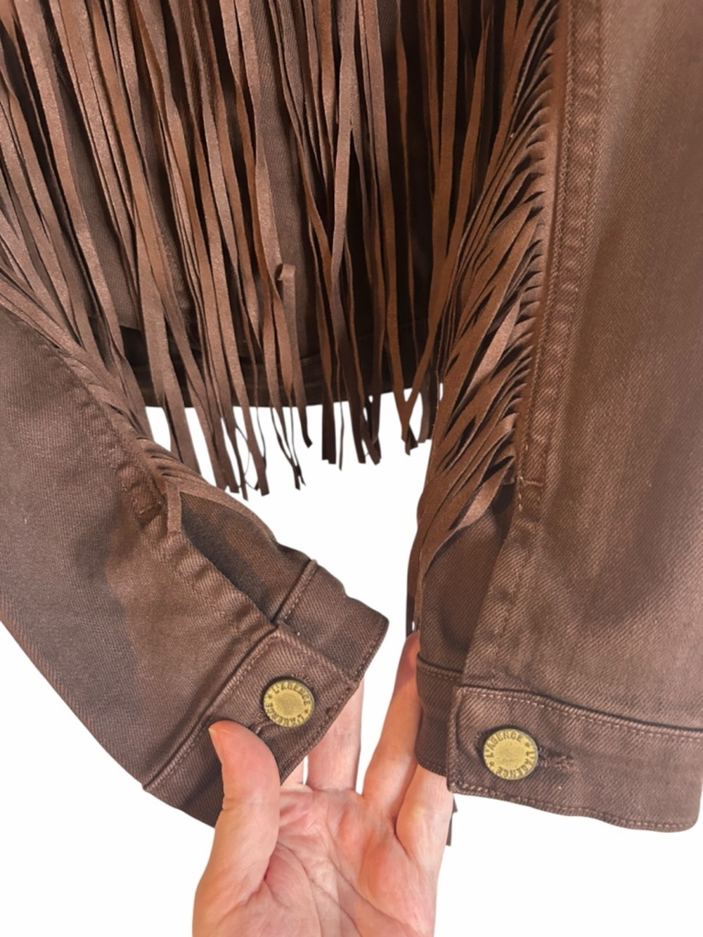 L'AGENCE Koda Crop Fringe Jacket - Picture 5 of 9